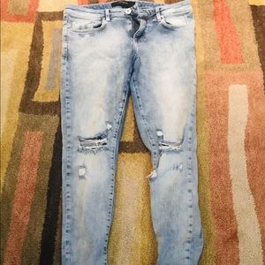 Represent Clo. Jeans Ripped Denim Indigo Size 30